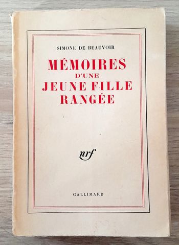 simone de beauvoir - mémoires d'une jeune fille rangée
