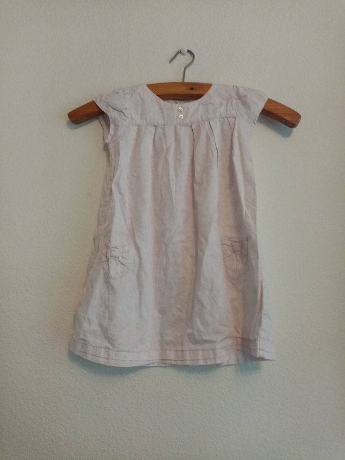 Robe ~Lisa rose ~3 ans ~blanche et rose - photo numéro 2