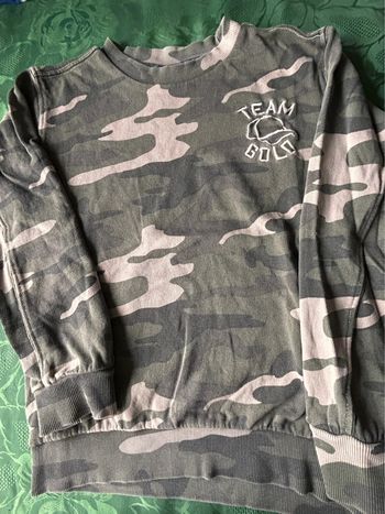 Pull sweat camouflage kaki 8 ans garçon Sturdy