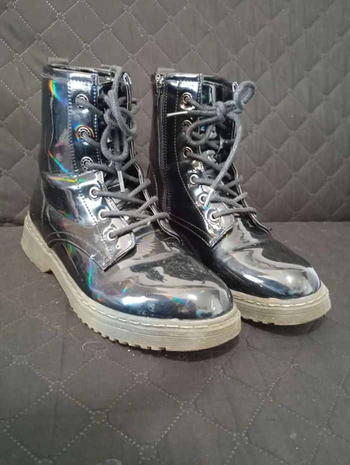 Bottines vernies noires taille 39 - photo numéro 8