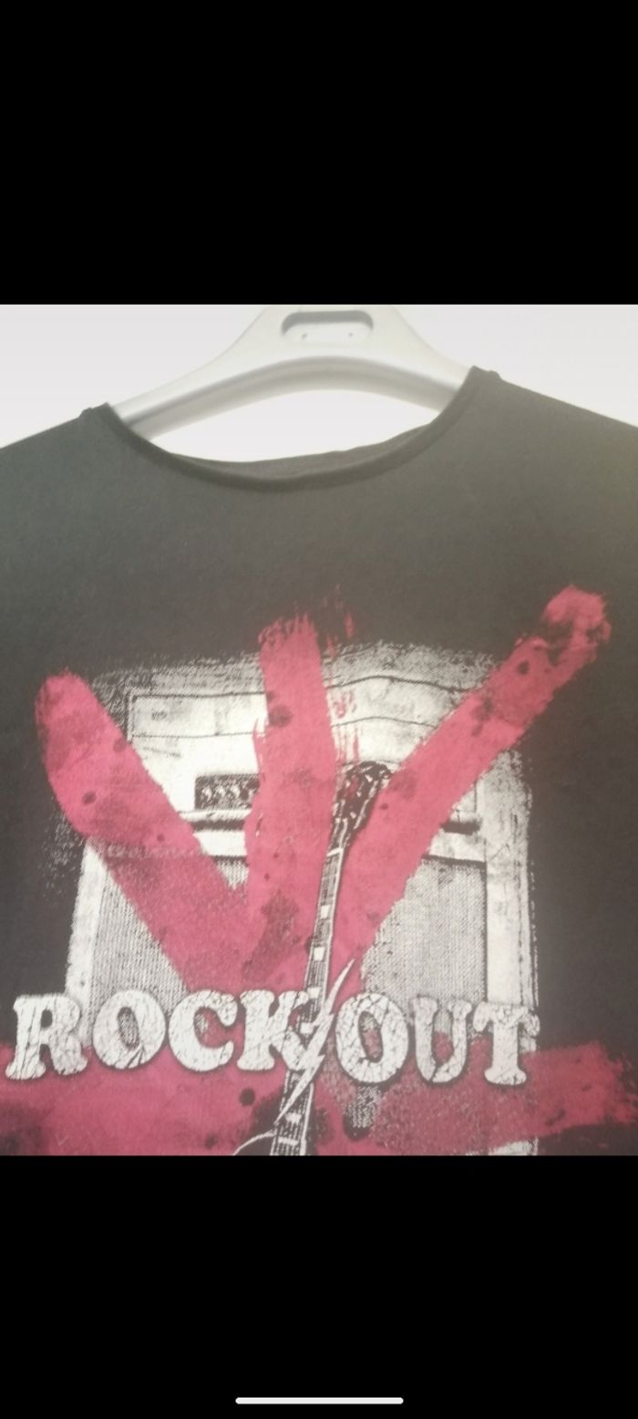 Tee shirt Blog by Gemo noir imprimé. Taille S - photo numéro 2