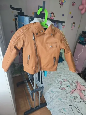 Veste en simili cuir garçon 5 ans