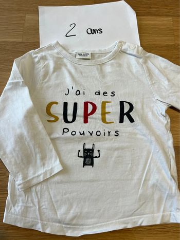 T shirt manches longues tao 2 ans