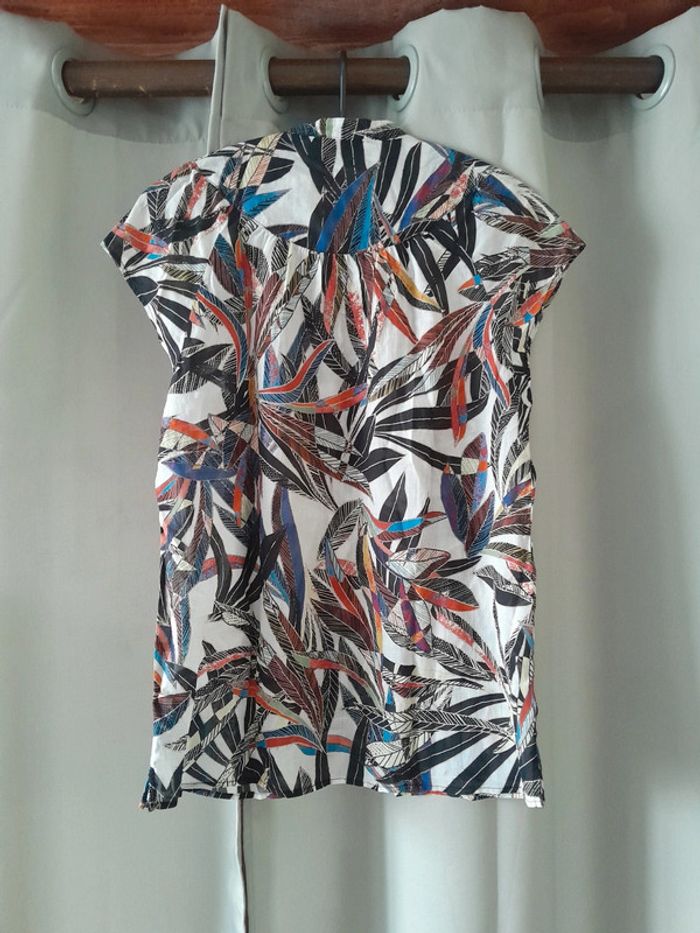 Blouse Caroll multicolore t.36 - photo numéro 6