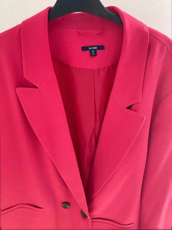Veste blazer rose fushia - photo numéro 3