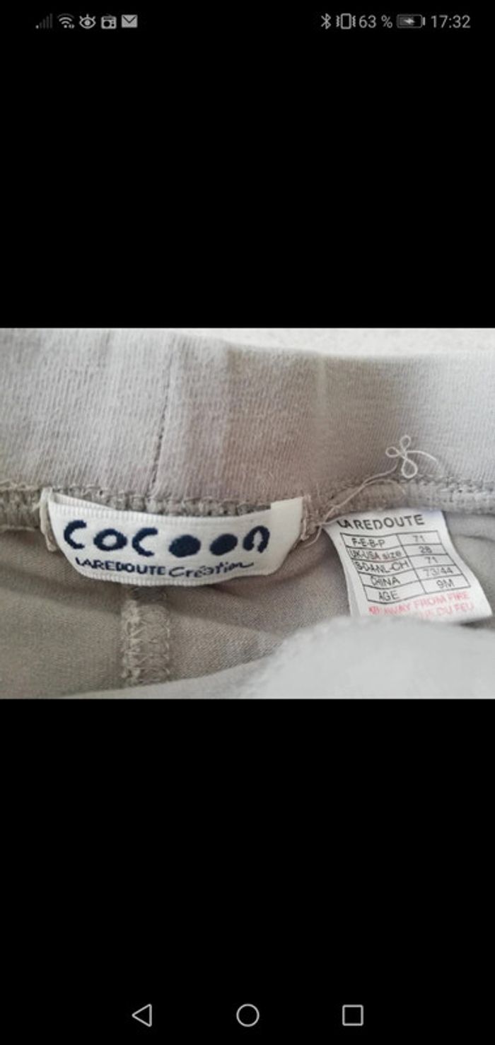 Legging gris cocoon 9 mois - photo numéro 3