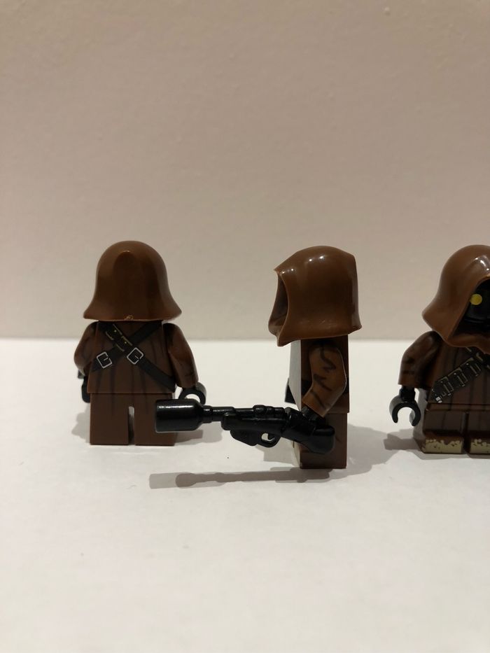 Figurine type lego 4 hommes de Jawas. Star Wars - photo numéro 3