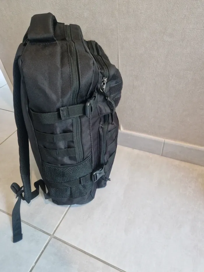 Sac à dos multipoches tactique noir 25-30L - photo numéro 6