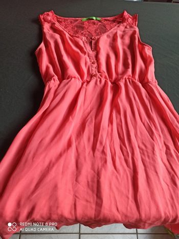 Robe rose/saumon