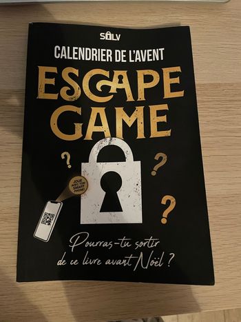 Livre escape game calendrier de l’avent