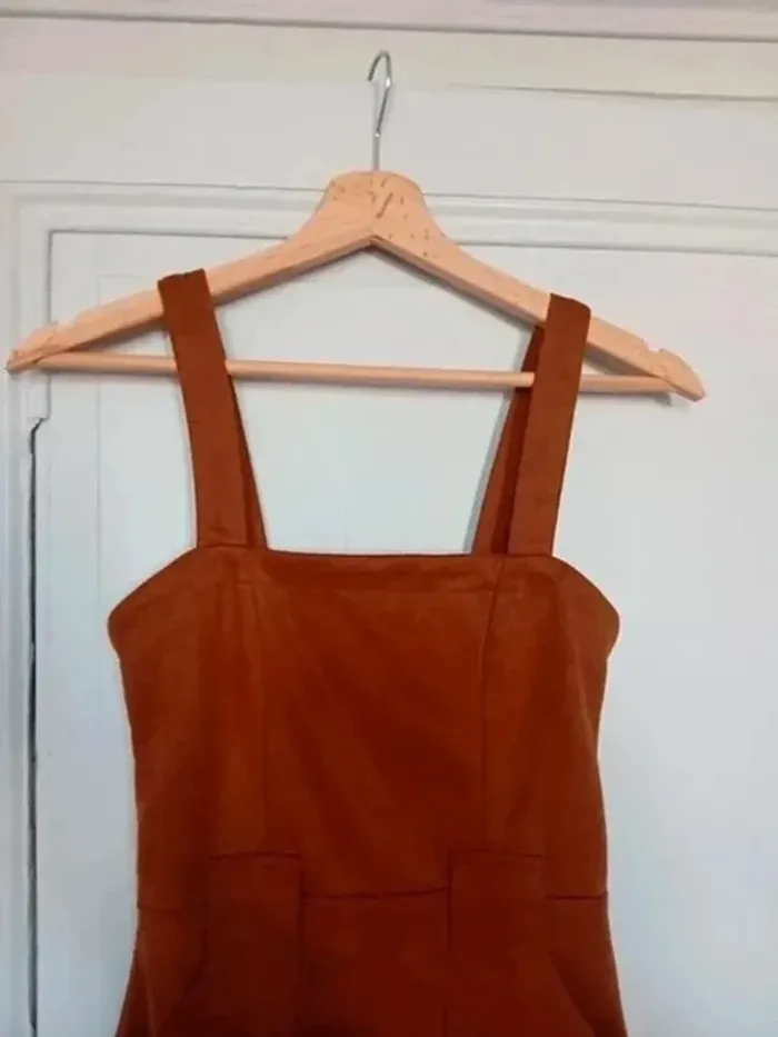 Robe salopette en velours marron - Jennyfer - XXS - photo numéro 4