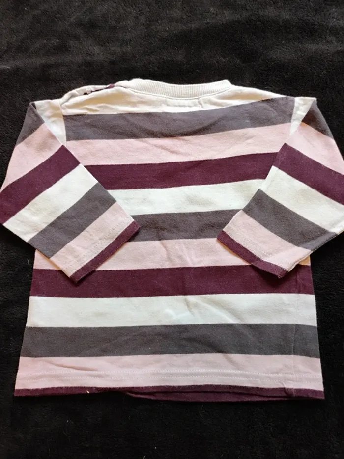 Lot 5 t-shirt manches longues 9 mois - photo numéro 6