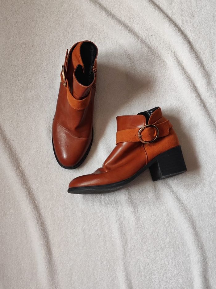 Bottines couleur camel taille 41 - photo numéro 2