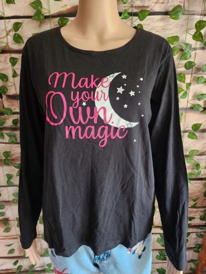 🌸T-shirt Noir Influx 100% coton Taille 42🌸