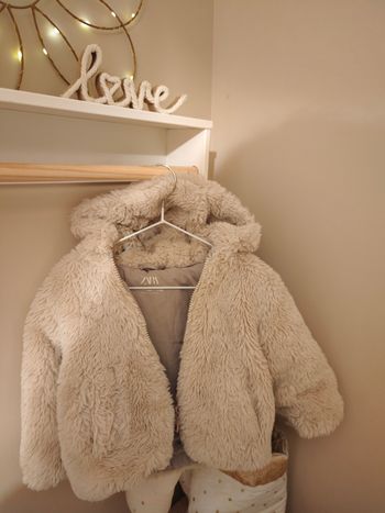 Manteau Zara en peluche