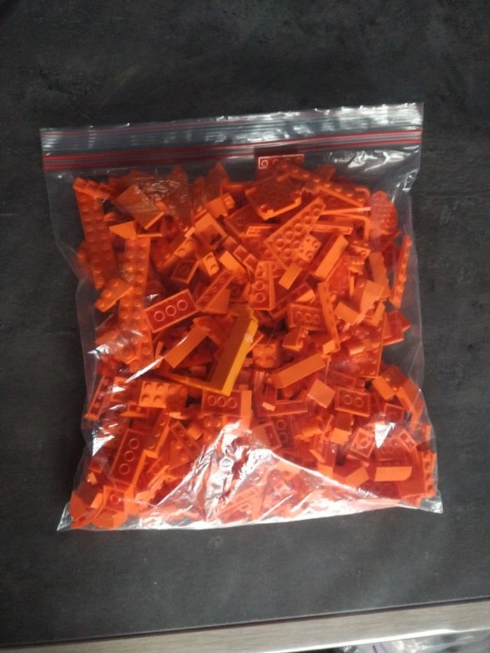 Lego vrac lot 450g orange - photo numéro 2