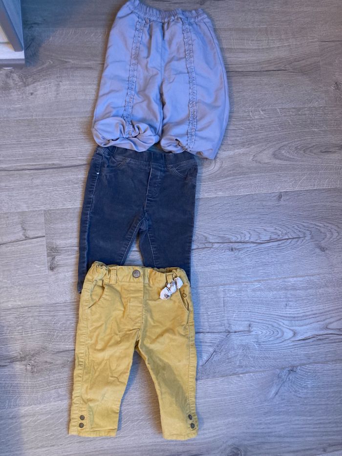 3 pantalons 6mois
