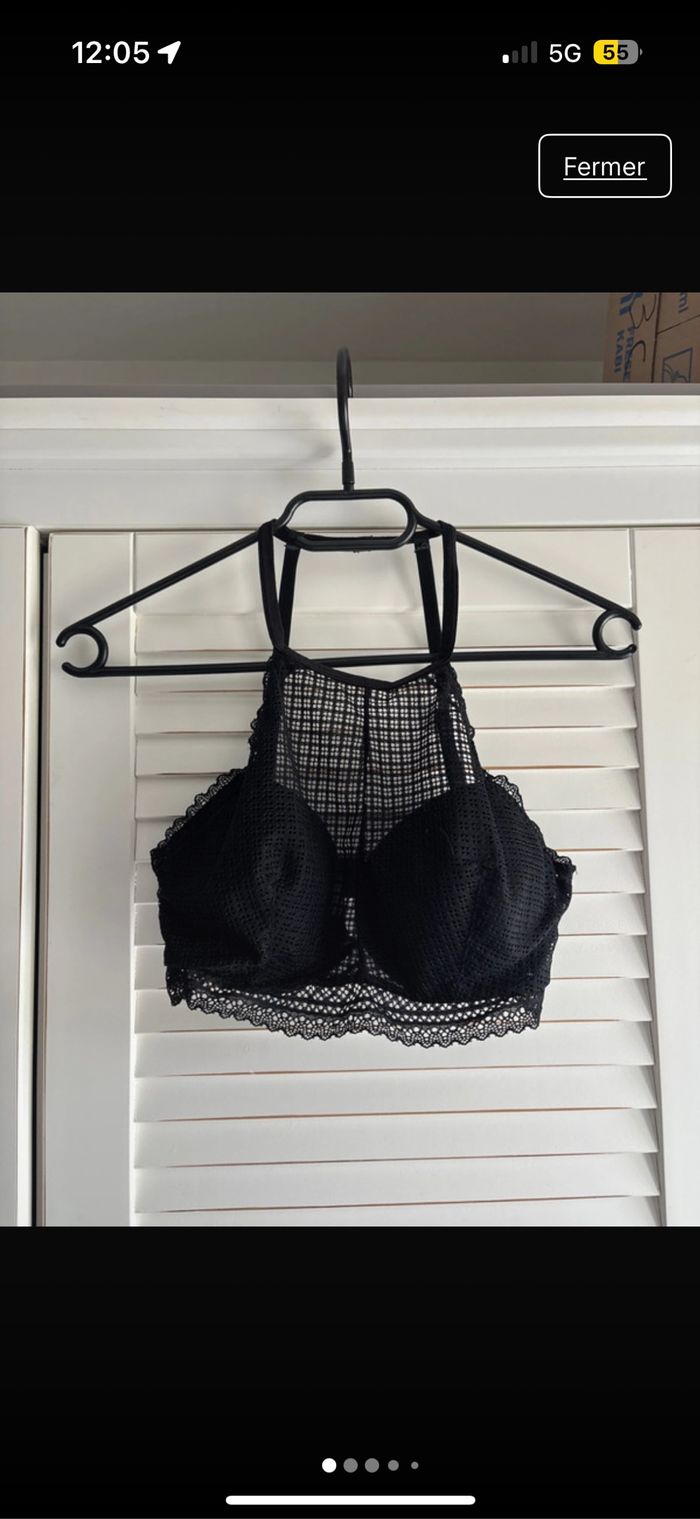 Soutien gorge à dentelle noir