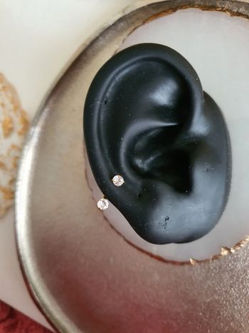 piercing titanium doré