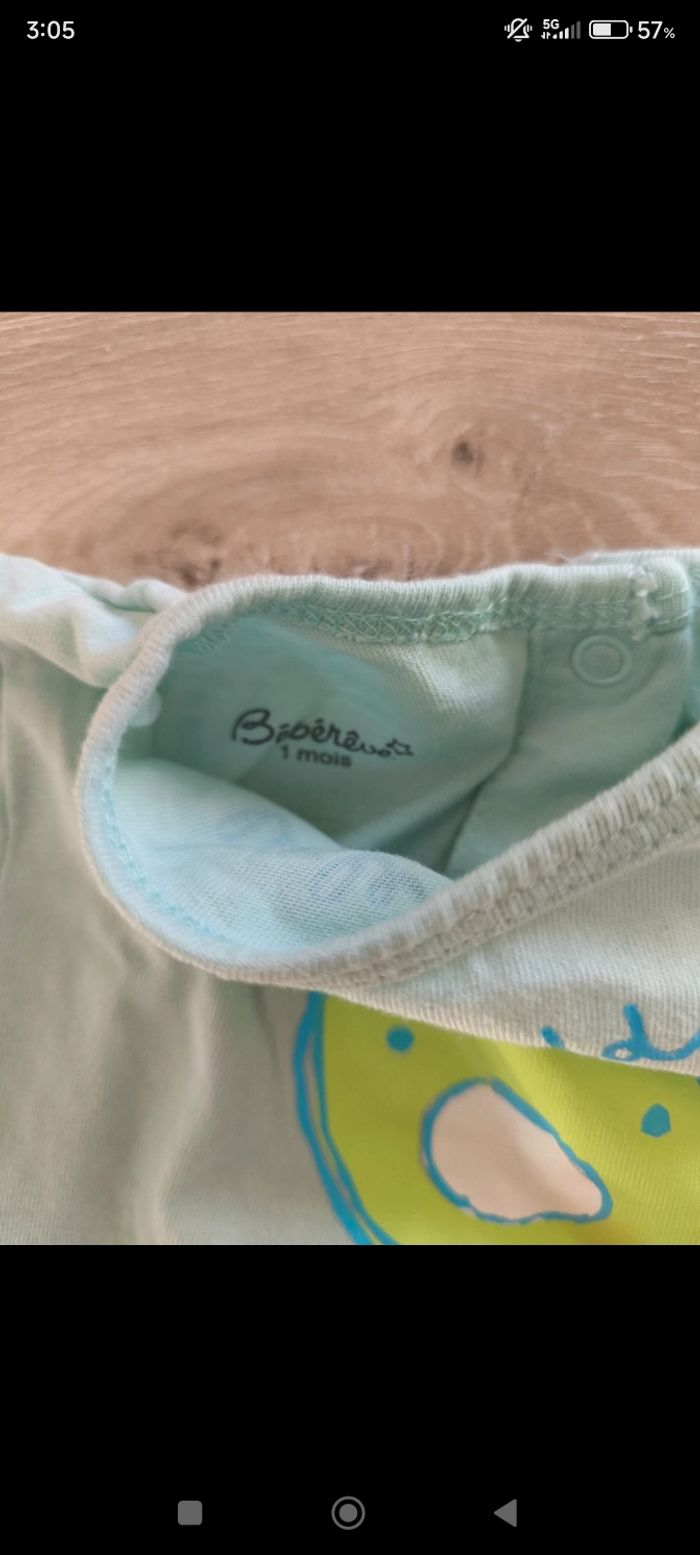 Pyjama taille 1 mois - photo numéro 4