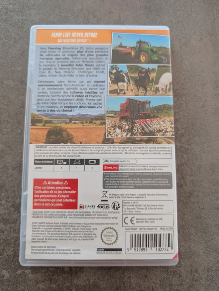 Farming simulator 20 Switch - photo numéro 2