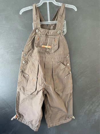 Salopette marron garçon