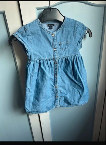 👗Jolie robe d’été sans manches en jean – Kiabi – 9 mois 👗