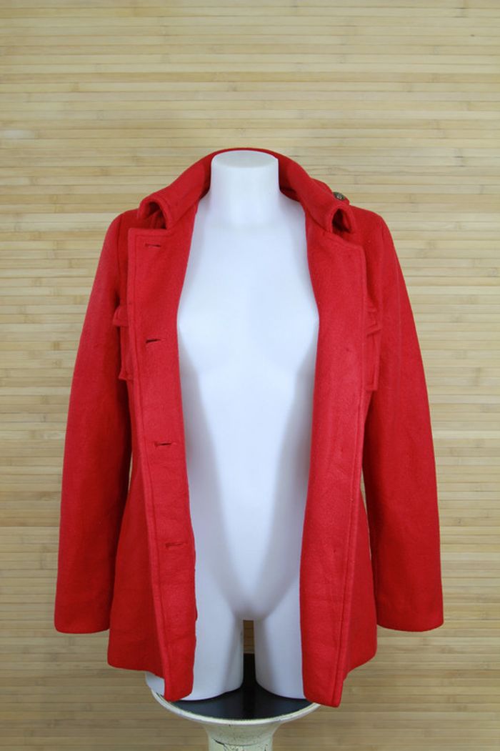 Manteau rouge femme taille M - photo numéro 6