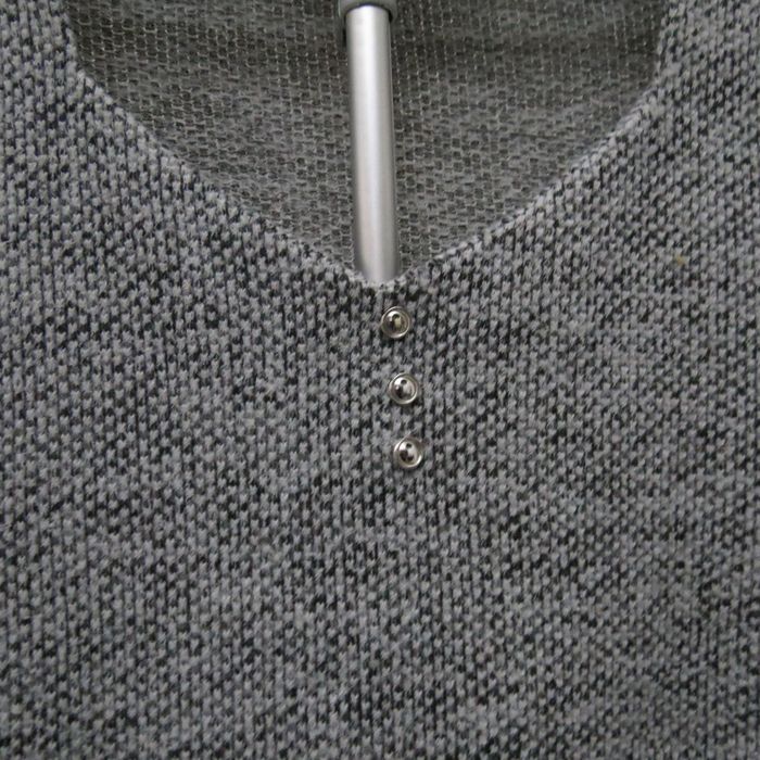 ✨ Pull gris texturé – élégant & confortable ! ✨ - photo numéro 4