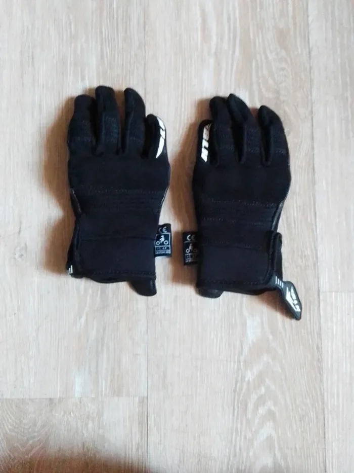 Gant de moto enfant mixte noir blh 6 ans