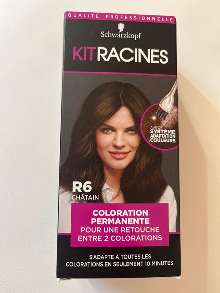 Lot de coloration et kit racines châtain pur neufs - photo numéro 2