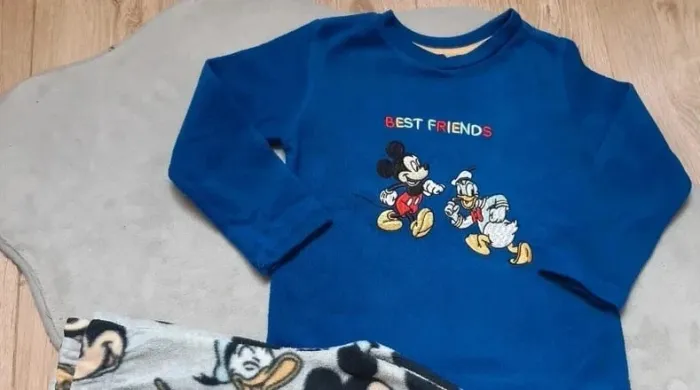 Pyjama chaud disney mickey & donald 24/36 mois état neuf - photo numéro 2