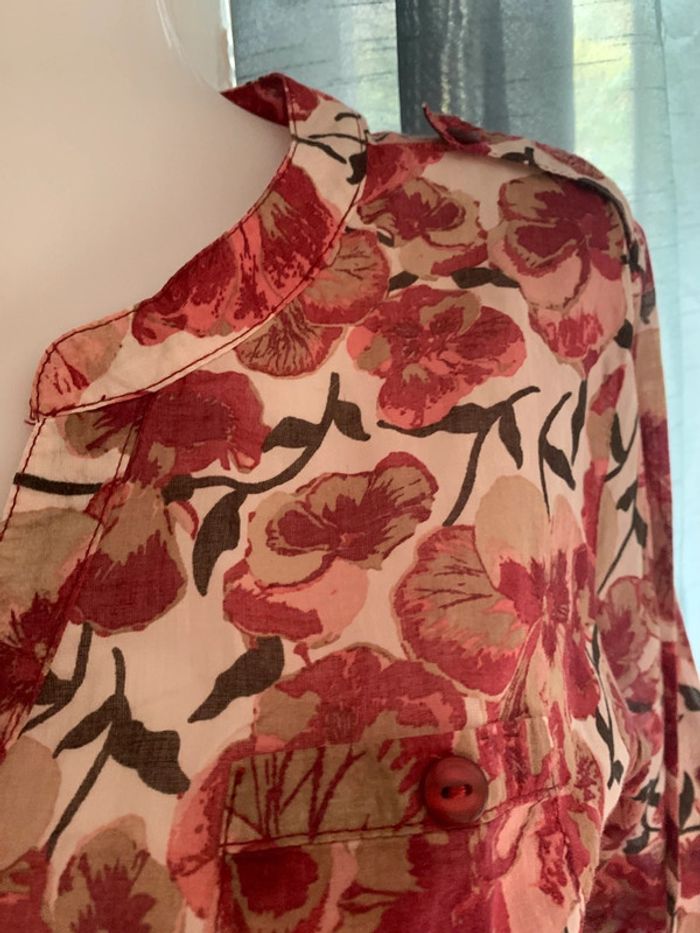 Blouse Armand Thierry fleurie manches longues taille 38 - photo numéro 8