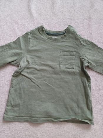 T-shirt uni kaki 18 mois Kiabi
