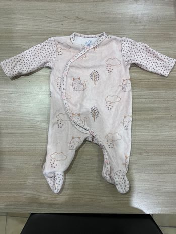 Pyjama à pression rose pale