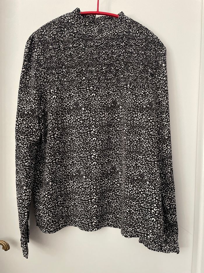 Chemisier noir et blanc femme / deeluxe