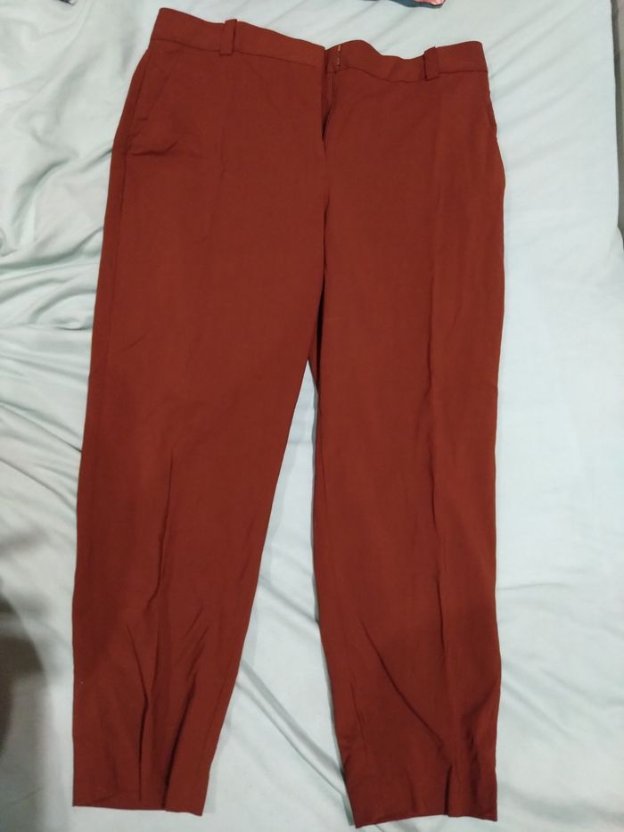 Pantalon rouge brique 44
