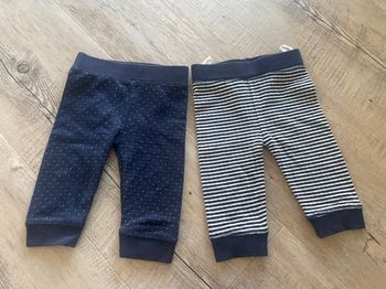 Lot de 2 leggings bébé fille