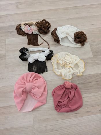 Lot bandeau et accessoires cheveux bébé fille