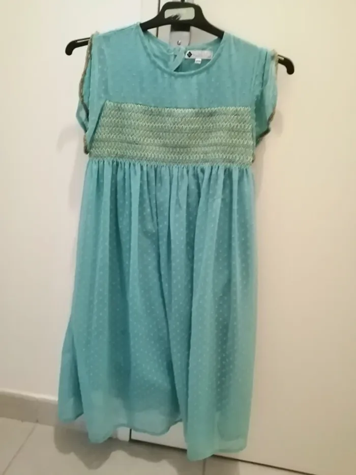 Robe légère bleu turquoise