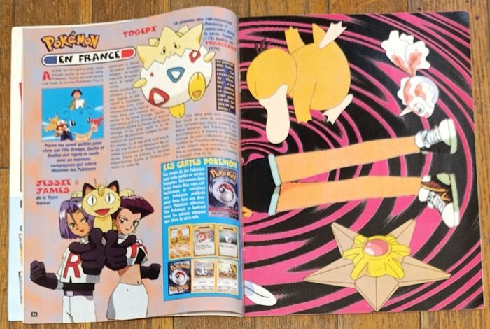 Rare complet D. Mangas avec 36 fiches + 2 posters Pokémon N°465 2000 vintage - photo numéro 6