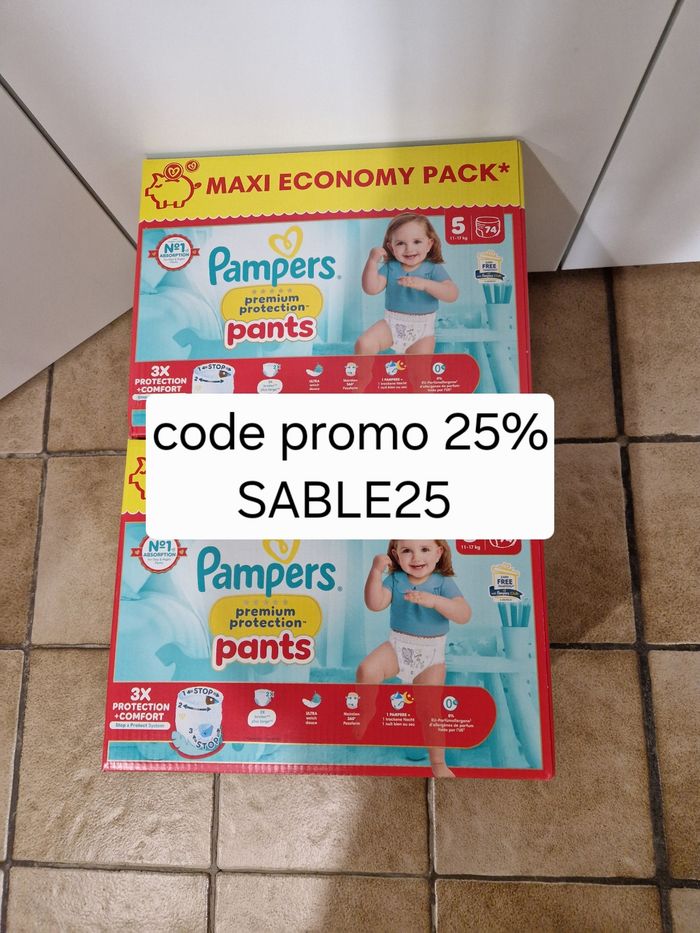 148 couches culotte Pampers premium protection taille 5