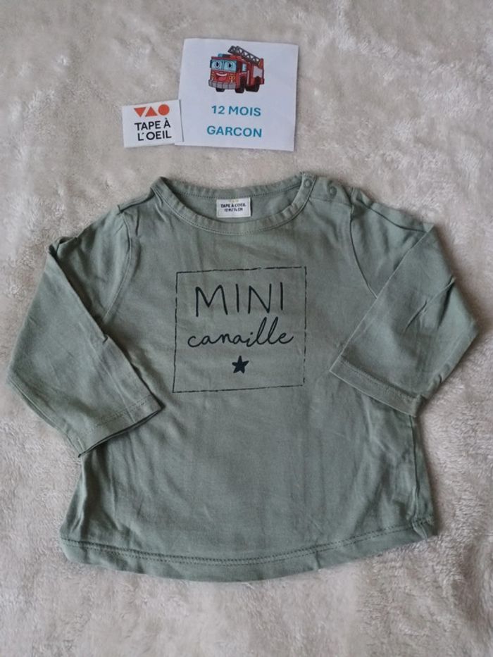 Tshirt 12 mois tape a l oeil