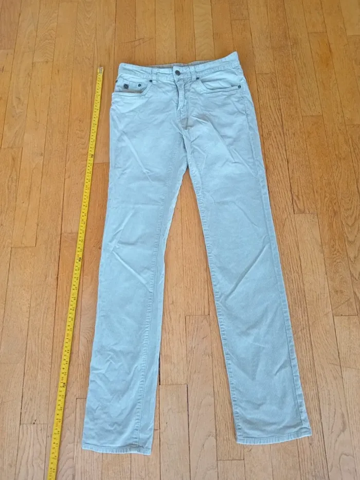 Pantalon homme effet velours cottelé Jules Straight taille 36 (W27 L34)