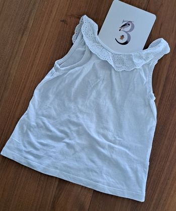 Débardeur blanc _ 3 ans _ vertbaudet