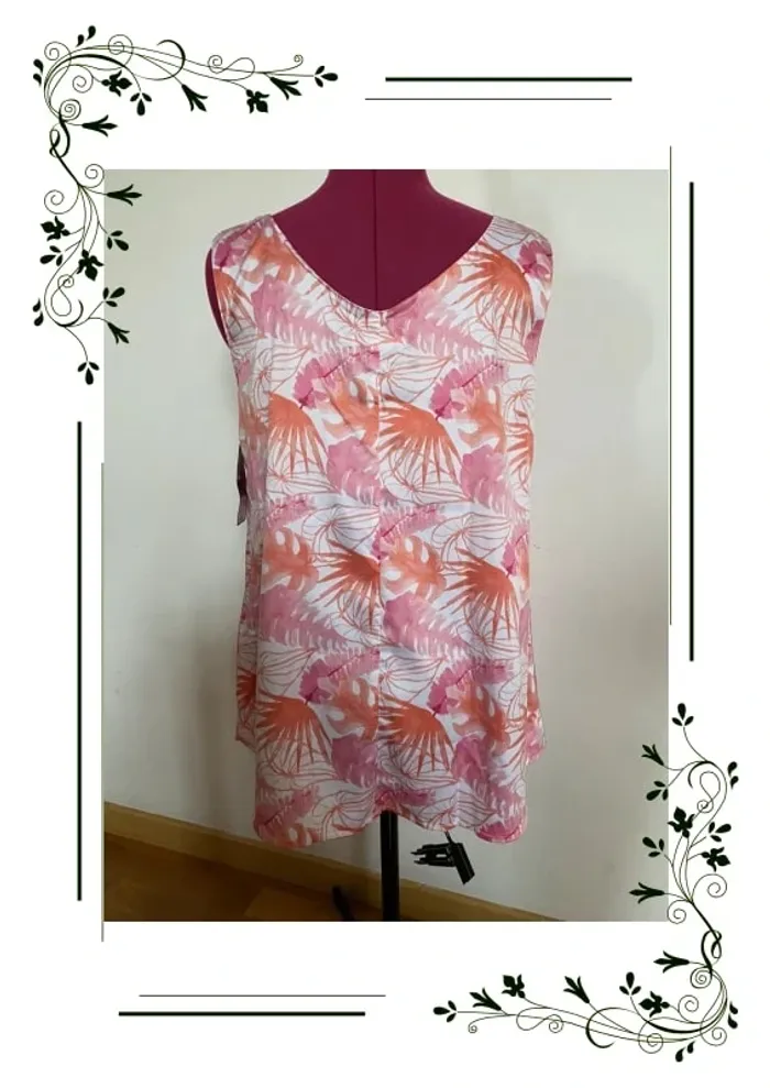 Blouse top débardeur Ilusion taille L - photo numéro 3