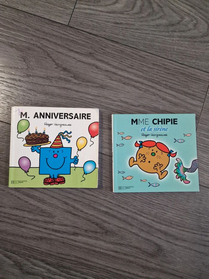 Lot de 2 livres Monsieur Madame
