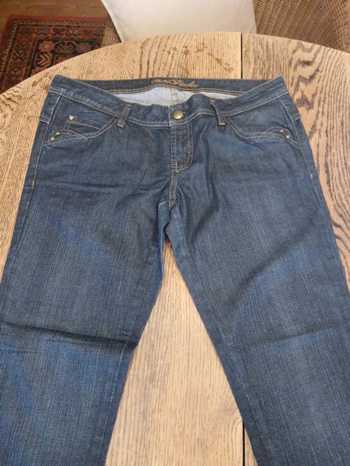Jolie Jeans 7/8ème marine Pinkie fr 42 eu 40 - photo numéro 2