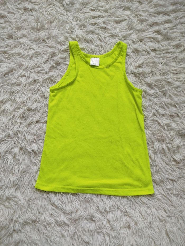 Débardeur jaune fluo 10 ans