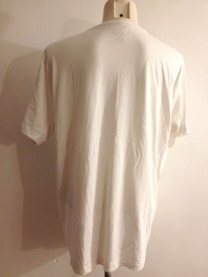 T shirt léger blanc ◦ col rond ◦ manches courtes ◦ look masculin ◦ taille 40 ◦ tex - photo numéro 3